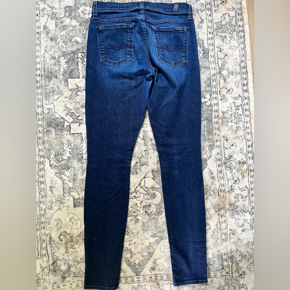 7 For All Mankind Gwenevere Ankle Skinny Mid Rise Jeans 26 - Picture 3 of 4